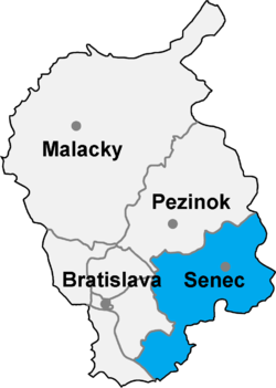 Distrito de Senec la Región de Bratislava