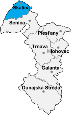 Distrito de Skalica la Región de Trnava