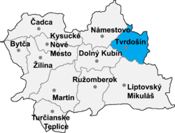 Distrito de Tvrdošín la Región de Žilina