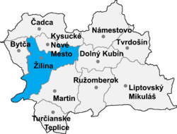 Distrito de Žilina la Región de Žilina