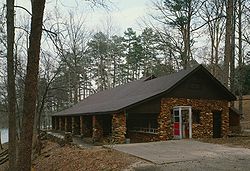 Paris Mountain State Park, Bathhouse, Paris Mountain State Park, off SC Route 253, Greenville vicinity (Greenville, Carolina).jpg