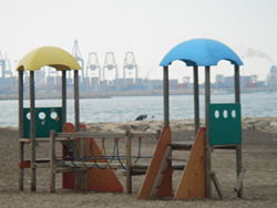 Vista de la playa de Playa de Pinedo