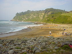 Vista de la playa