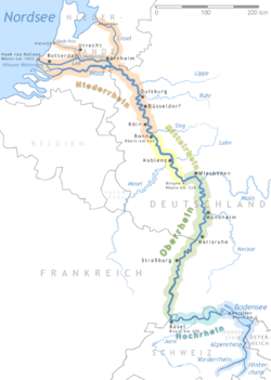 Localización del Ruhr en la cuenca del Rin