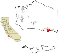 Localización en el Condado de Santa Bárbara, California