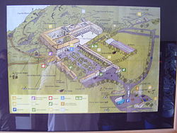 Plano del Monasterio de Lluc y zona circundante.