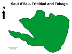 Saut d'Eau, Trinidad and Tobago Map.png