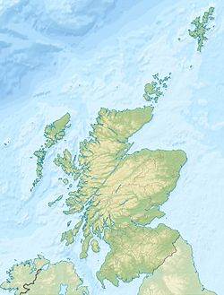 Localización de la península (en Escocia)
