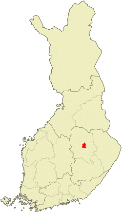 Localización de Siilinjärvi en Finlandia