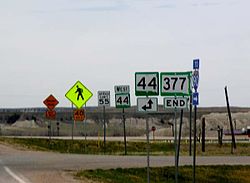 South Dakota Highway 377 southern terminus.jpg