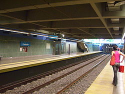 Vista de la estación Carabobo de la línea A