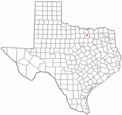 Localización en el estado de Texas, EE. UU.