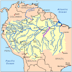 Localización del río Tapajós