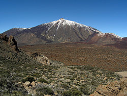 Panorámica del Teide desde los altos de Guajara