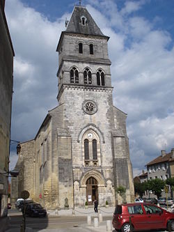 Thiviers (Dordogne, Fr), église.JPG