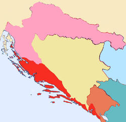 Ubicación de Croacia