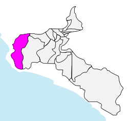 Cantón de Turrubares en la Provincia de San José