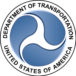 Sello del Departamento de Transporte de los Estados Unidos.