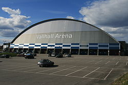 Estadio Vallhall, lugar de los conciertos del 24 y 25 de marzo de 2001.