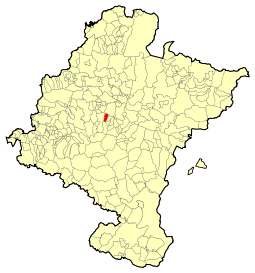 Localización de Legarda en Navarra
