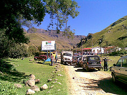 Frontera entre Sudáfrica y Lesoto. Paso de Sani