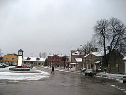 Jēkabpils en invierno