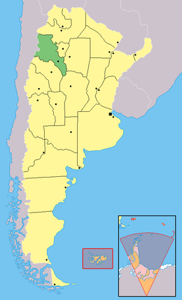 Mapa de Catamarca