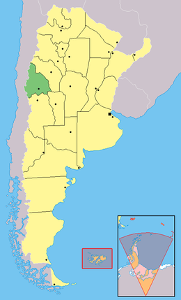 Mapa de la Provincia de San Juan