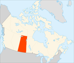 Mapa de Saskatchewan