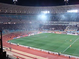 Stade du 14-Janvier lors d'un match le 11 février 2009
