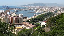 Málaga desde el monte Gibralfaro