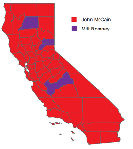 Primaria republicana de California, 2008