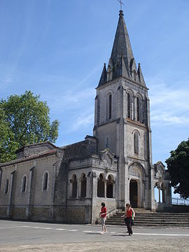 Gaillères (Landes, Fr) l'église.JPG