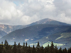 Monte Sněžka desde Černá hora.