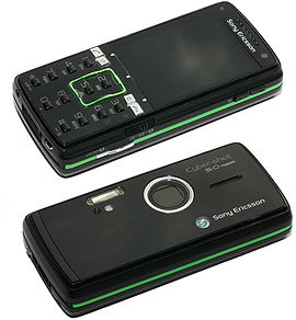 Sony Ericsson K850 (Luminous Green), front and back.jpg