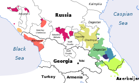 Caucasic languages.svg