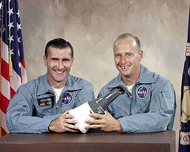 Tripulación del Gemini 11 (I-D: Gordon, Conrad)