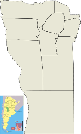 Localización de Ciudad de San Luis en Provincia de San Luis