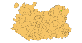 Situación del municipio dentro de Ciudad Real