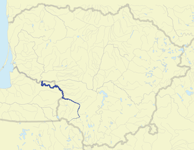 Mapa del río Šešupė