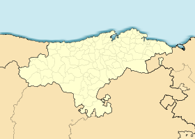 Localización de la bahía (mapa de Cantabria)