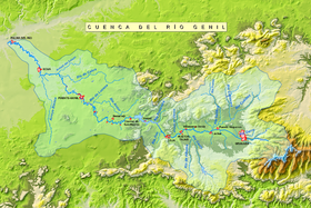 Mapa de la cuenca del río Genil