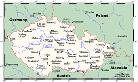 Localización del río Moldava