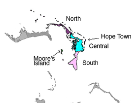 Distritos de las islas Ábaco