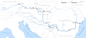Localización del río Morava en la cuenca del Danubio