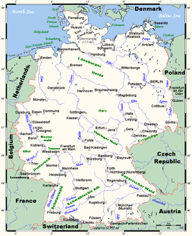 Localización del río Neckar