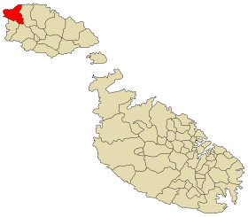 Ubicación de Għarb