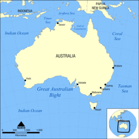 Localización de la Gran Bahía Australiana