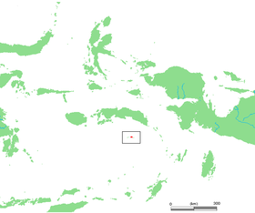 Localización de las islas de Banda