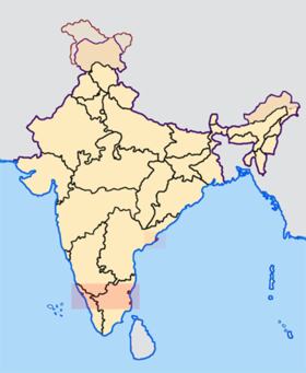 Mapa de Pondicherry